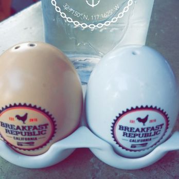Breakfast Republic - Salt & pepper shakers... the food definitely NEEDS both! - Breakfast & Brunch Near Me - San Diego, California Breakfast Republic - Salt & pepper shakers... the food definitely NEEDS both! - Breakfast & Brunch Near Me - San Diego, California