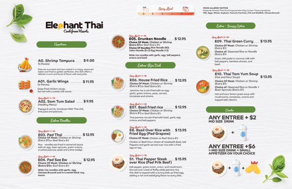 Menu photo 8 Elephant Thai Restaurant Rancho Cucamonga, CA Menu photo 8 Elephant Thai Restaurant Rancho Cucamonga, CA
