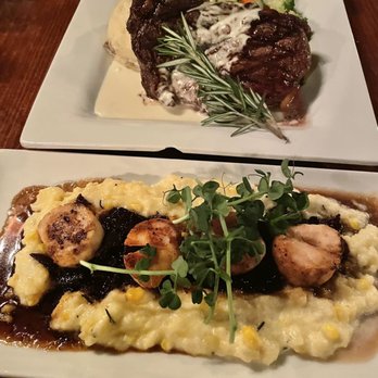 XO Bistro - Espresso-rubbed Ribeye, Scallops - New American Near Me - St Thomas, Virgin Islands XO Bistro - Espresso-rubbed Ribeye, Scallops - New American Near Me - St Thomas, Virgin Islands