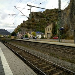 Bahnhof St. Goarshausen - Warten auf den Rheingold