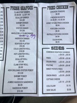 Menu photo 3 Cajun's Snack Bar Lowell, VT