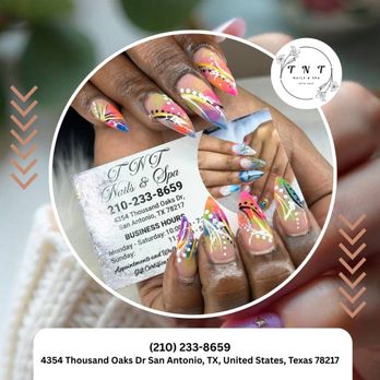 TNT Nails & Spa - Treat yourself to something special this week, come in and let us help you feel fresh and confident, book today!
ℬℴℴℴℴ - Nail Salons Near Me - San Antonio, Texas TNT Nails & Spa - Treat yourself to something special this week, come in and let us help you feel fresh and confident, book today!
ℬℴℴℴℴ - Nail Salons Near Me - San Antonio, Texas