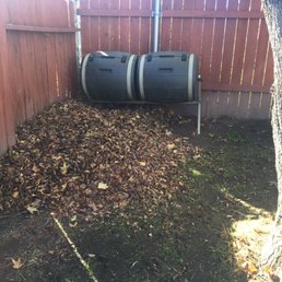 The pile of leaves David left me with today after walking off the job and canceling our contract via text... The pile of leaves David left me with today after walking off the job and canceling our contract via text...
