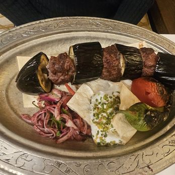 Deraliye Restaurant - Paricanli Kebab (Egg Plant) 1150 TL - Turkish Near Me - Istanbul, 34