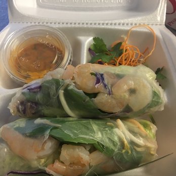 Noodle Wave - To-go order of Shrimp spring rolls before bring it to servers attention. My first time to this establishment & told them it's falling apart - Thai Near Me - Frisco, Texas Noodle Wave - To-go order of Shrimp spring rolls before bring it to servers attention. My first time to this establishment & told them it's falling apart - Thai Near Me - Frisco, Texas