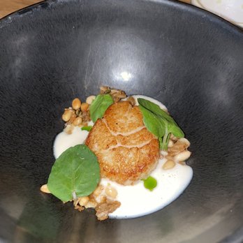 Nisei - Scallop with a miso sauce and pine nuts - Japanese Near Me - San Francisco, California Nisei - Scallop with a miso sauce and pine nuts - Japanese Near Me - San Francisco, California
