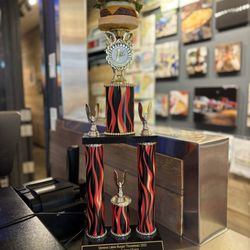 Clock Tower Pizza - Geneva Lakes Burger Throwdown champion trophy (2022)