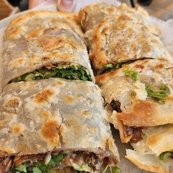 Pan Dumpling House - H4. Beef Roll Pancake - Chinese Near Me - Corona, California Pan Dumpling House - H4. Beef Roll Pancake - Chinese Near Me - Corona, California