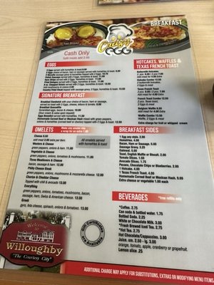 Menu photo 1 Crazy Egg Cafe Willoughby, OH