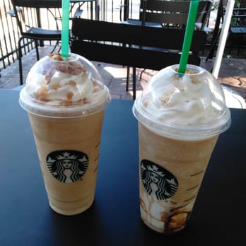Starbucks - The new Caramel Waffle Cone frappucino (left) and S'mores (right). - Coffee & Tea Near Me - Summerville, South Carolina Starbucks - The new Caramel Waffle Cone frappucino (left) and S'mores (right). - Coffee & Tea Near Me - Summerville, South Carolina