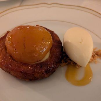 Tourmaline - Grilled Peach over a pastry shell with ice cream - New American Near Me - Forest Hills, New York