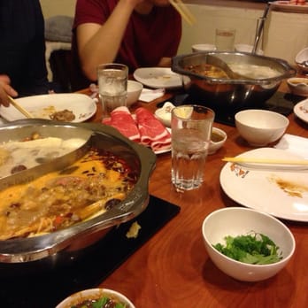 Hot Pot Buffet - Two pots for a group of six - Chinese Near Me - Boston, Massachusetts