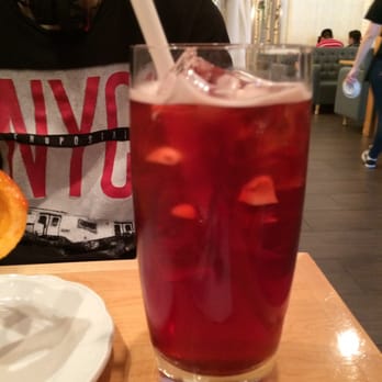 Prince Tea House - A very blurry photo of regular iced rose tea. - Desserts Near Me - Brooklyn, New York
