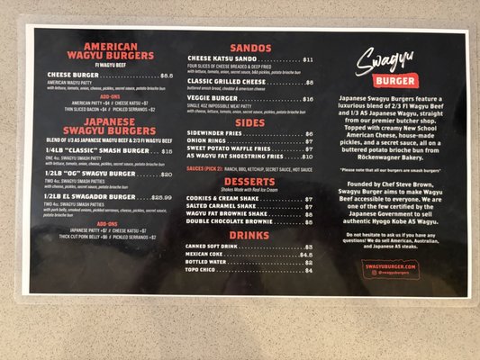 Menu photo 3 Swagyu Burger San Diego, CA