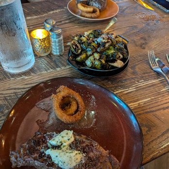 Donovan's Meatery - Brussel sprouts and ny strip - Steakhouses Near Me - Riverview, Florida Donovan's Meatery - Brussel sprouts and ny strip - Steakhouses Near Me - Riverview, Florida