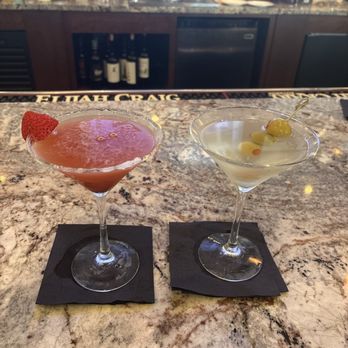 Waypoint Seafood & Grill - Strawberry lemon drop and dirty martini - Seafood Near Me - Williamsburg, Virginia