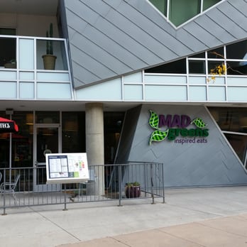 MAD Greens - Denver Art Museum - Outdoor tables across from the art museum. - Vegetarian Near Me - Denver, Colorado MAD Greens - Denver Art Museum - Outdoor tables across from the art museum. - Vegetarian Near Me - Denver, Colorado