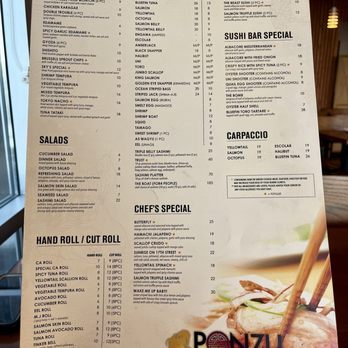 Ponzu Sushi Bar - Menu - Sushi Bars Near Me - Santa Ana, California Ponzu Sushi Bar - Menu - Sushi Bars Near Me - Santa Ana, California