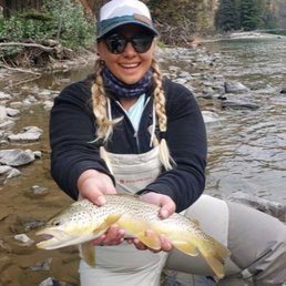 Caught this 17" Brown - first fish of the day! Caught this 17" Brown - first fish of the day!