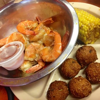 Crawfish Shack Seafood - 10 large shrimp and two sides (hushpuppies and corn) - Seafood Near Me - Atlanta, Georgia Crawfish Shack Seafood - 10 large shrimp and two sides (hushpuppies and corn) - Seafood Near Me - Atlanta, Georgia