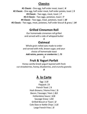 Menu photo 5 The Homestead Restaurant Whitehall, MI Menu photo 5 The Homestead Restaurant Whitehall, MI