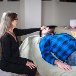 Sacred Wellness - Hypnotherapy relax your neck, jaw, face, eyes and go deeper relaxed