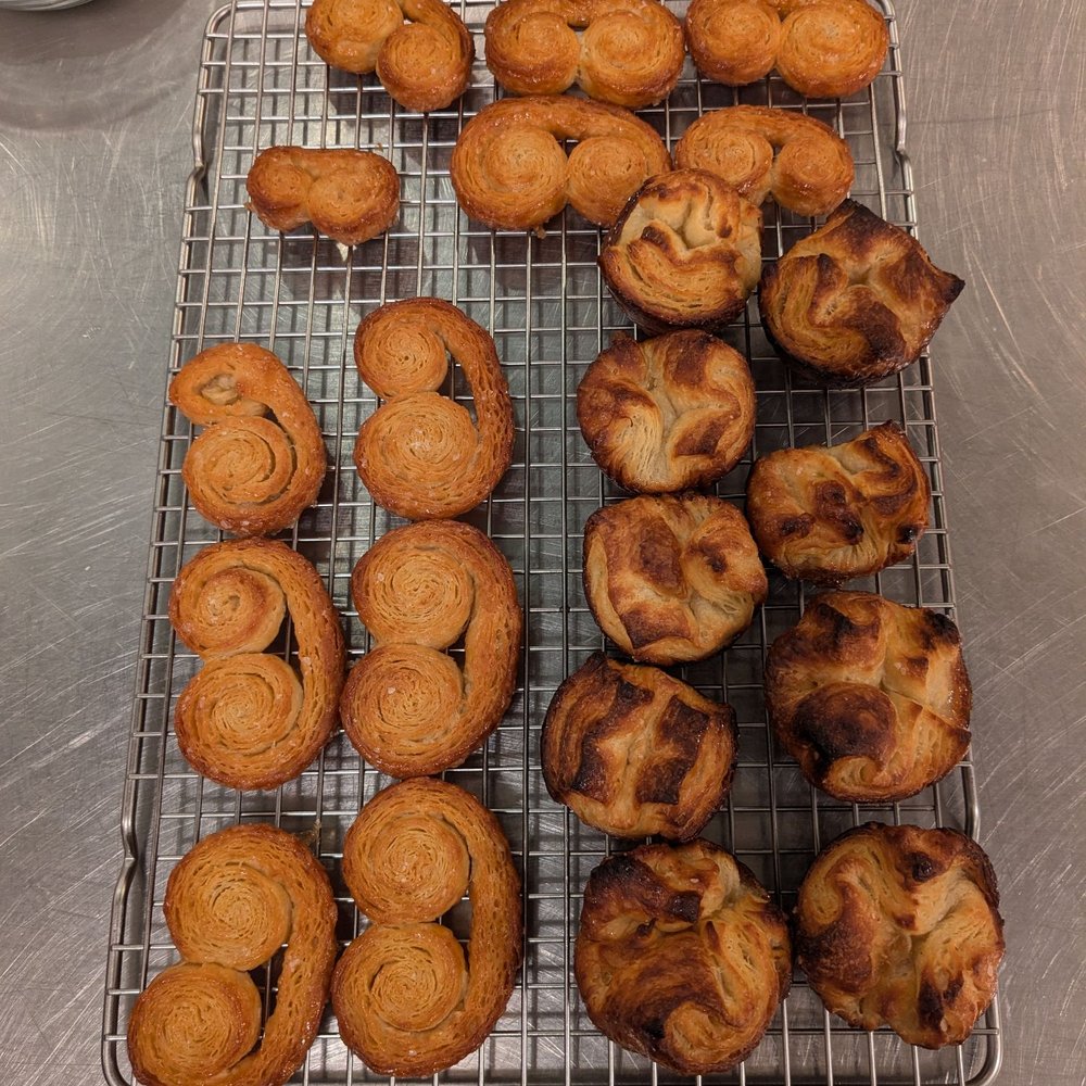 Kouign amann and palmiers Kouign amann and palmiers
