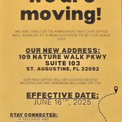 First Coast Chiropractic - They are moving to a better office!