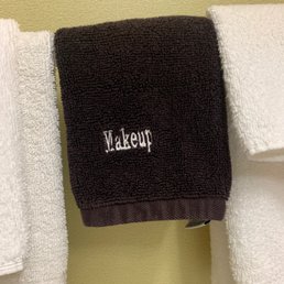 Makeup towel so you don't have to ruin the white towels
