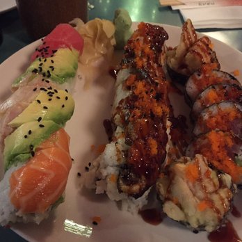 Ku Sushi and Izakaya - Black Ninja, rainbow roll and sunrise - Sushi Bars Near Me - Seattle, Washington Ku Sushi and Izakaya - Black Ninja, rainbow roll and sunrise - Sushi Bars Near Me - Seattle, Washington