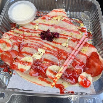 Pearl Cafe - Strawberry Banana Crepe - Bubble Tea Near Me - Mesquite, Texas Pearl Cafe - Strawberry Banana Crepe - Bubble Tea Near Me - Mesquite, Texas
