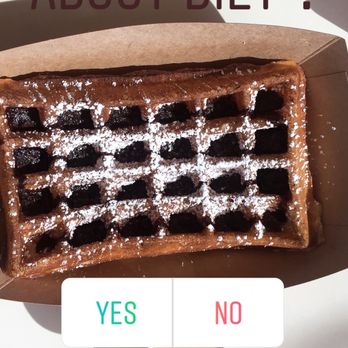 Bread & Cocoa - the words eat waffles and forget about diet? yes no - Chocolatiers & Shops Near Me - Larchmont, New York