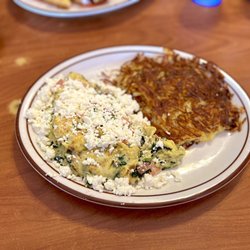 Le Roy's Restaurant - Greek omelette with hash browns- my fave! Their feta is fantastic!