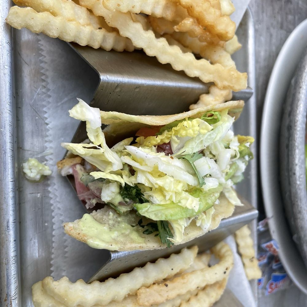 Salt Cracker Fish Camp - Grouper tacos and herb fries - Seafood Near Me - Clearwater, Florida Salt Cracker Fish Camp - Grouper tacos and herb fries - Seafood Near Me - Clearwater, Florida