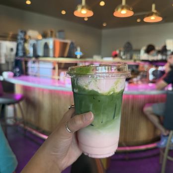 Sunroom Coffee - Strawberry Matcha // ig: @sandyeatslocal - Coffee & Tea Near Me - Salt Lake City, Utah