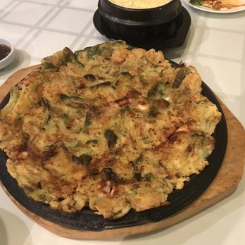 Ssyal - Seafood pancake / so crispy and delicious ! - Korean Near Me - Chicago, Illinois Ssyal - Seafood pancake / so crispy and delicious ! - Korean Near Me - Chicago, Illinois