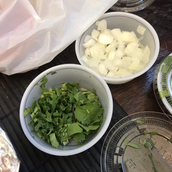 Tacos El Superior - Chopped onions and cilantro for tacos - Food Trucks Near Me - Palmdale, California Tacos El Superior - Chopped onions and cilantro for tacos - Food Trucks Near Me - Palmdale, California