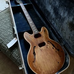 Trying To Guitar Repairs and Modifications - This was before I handed off this stripped, rather tired 1966 Gibson ES-335 to Emerson...