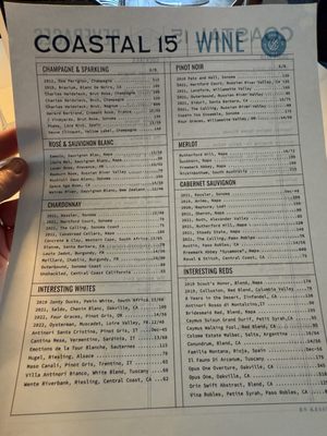 Menu photo 4 Coastal 15 Savannah, GA
