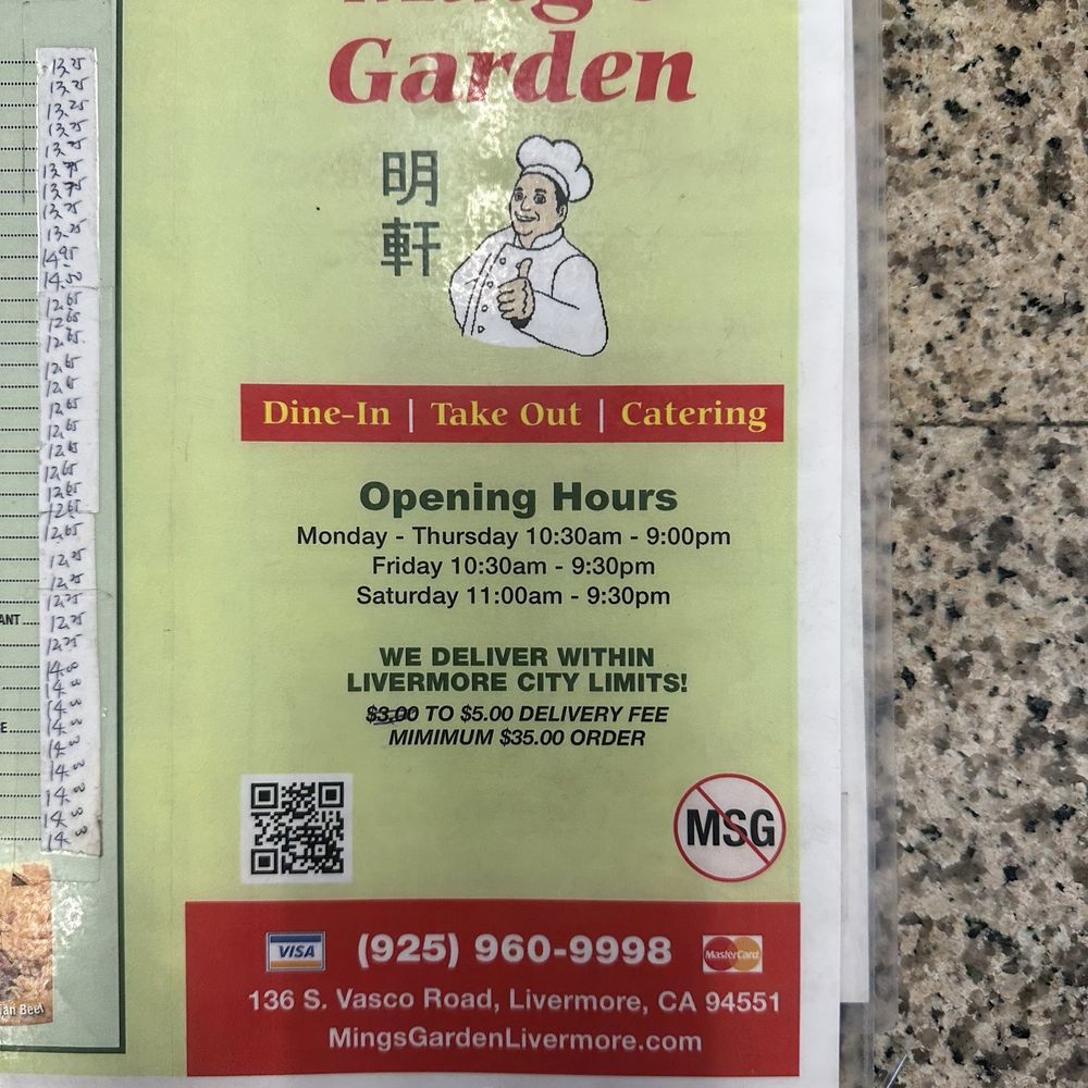 Ming's Garden - Ming's Garden - Chinese Near Me - Livermore, California Ming's Garden - Ming's Garden - Chinese Near Me - Livermore, California