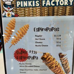 Dulcerias Pinkis - Menu.