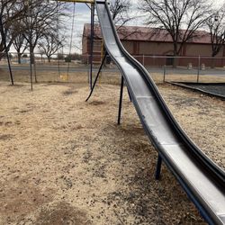 City of Childress - Slide looks good from a distance- smoothing out the rested metal would help