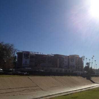 Rose Bowl Stadium - Backside of the stadium from the golf course!! - Stadiums & Arenas Near Me - Pasadena, California