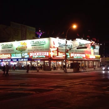 Nathan's Famous - The building in all it's glory. - Hot Dogs Near Me - Brooklyn, New York Nathan's Famous - The building in all it's glory. - Hot Dogs Near Me - Brooklyn, New York