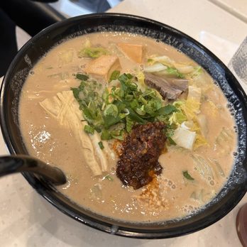 Deer Garden Signatures - Chili peanut soup with flat wide noodles, fish tofu and sliced beef brisket - Chinese Near Me - Richmond, British Columbia