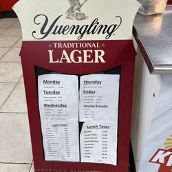 Steve's Food Mart - Lunch menu