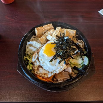 Kimchi House - Hot stone bibimbap with tofu - Korean Near Me - Seattle, Washington Kimchi House - Hot stone bibimbap with tofu - Korean Near Me - Seattle, Washington