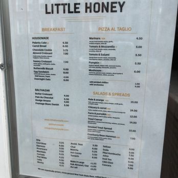Little Honey - Menu - Pizza Near Me - Brooklyn, New York Little Honey - Menu - Pizza Near Me - Brooklyn, New York