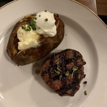 The Mercantile Chophouse - Filet and baked potato - Steakhouses Near Me - King, North Carolina The Mercantile Chophouse - Filet and baked potato - Steakhouses Near Me - King, North Carolina