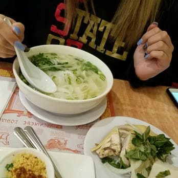 Hoa Binh Restaurant - Pho ga di bot (free range chicken) was super fresh - Vietnamese Near Me - Garden Grove, California